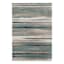 (C203) Tulsa Aqua & Navy Shag Area Rug, 5x7