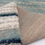 (C203) Tulsa Aqua & Navy Shag Area Rug, 5x7