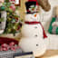 Homespun Holiday Snowman with Black Hat, 28"