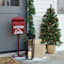 Homespun Holiday Letters to Santa Red Metal Mailbox, 36"