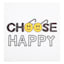 Choose Happy Canvas Wall Art, 12"