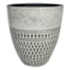 Tall White Cyber Ceramic Outdoor Planter, Large