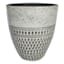 Tall White Cyber Ceramic Outdoor Planter, Small