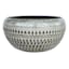 White Cyber Ceramic Outdoor Decorative Bowl, Small