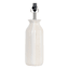 Honeybloom Cream Ceramic Ribbed Medium Table Lamp Base, 19"