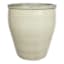 Honeybloom Berlin White Ceramic Outdoor Planter, Small