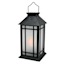 Black Outdoor Solar Lantern, 11"