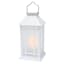 White Outdoor Solar Lantern, 11"