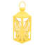 Yellow Butterfly Outdoor Solar Lantern, 15"