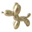 Crosby St. Gold Balloon Dog Outdoor Garden Statue, Small