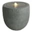 Crosby St. Polystone Round Grey LED Outdoor Fountain, 17"