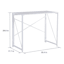 Venice Folding Desk, White