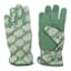 Honeybloom Green Printed Microfiber Glove
