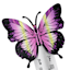 Pink Butterfly Garden Thermometer, 13x6