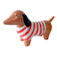 Dog with Striped Sweater Outdoor Garden Statue, 20"