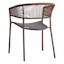 Crosby St. Brody Wicker Patio Chair, Dark Brown