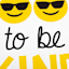 It's Cool To Be Kind Emoji Canvas Wall Art, 11x14