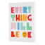 Everything Will Be Ok Emoji Canvas Wall Art, 11x14