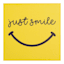 Just Smile Canvas Wall Art, 12"