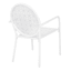 Providence 3-Piece Geo Metal Patio Chat Set, White