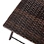 Hampton Wicker Patio Folding Chair, Brown