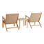 Park City Acacia Wood Patio Chat Set