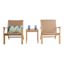 Park City Acacia Wood Patio Chat Set