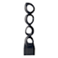 Crosby St. Black Modern Stacked Outdoor Garden Decor, 20"