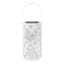 White Butterfly Solar Outdoor Lantern, 8"