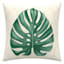 Found & Fable Green Monsterra Leaf Square Outdoor Throw Pillow, 16"