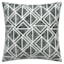 Crosby St. Black Triangle Geo Print Square Outdoor Throw Pillow, 16"