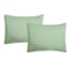 Honeybloom 3-Piece Green Washed Microfiber Quilt Set, Full/Queen
