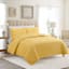 Honeybloom 3-Piece Yellow Washed Microfiber Quilt Set, Full/Queen