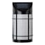 Solar Flicker Flame Effect Black Sconce