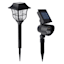 6-Pack Solar Landscape Lighting Kit, 4 Pathway Lights & 2 Spot Lights