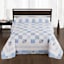Blue Patchwork Bedspread, Full/Queen