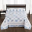 Blue Patchwork Bedspread, King
