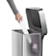 SimpleHuman Stainless Steel Rectangle Kitchen Trash Can with Plastic Lid, 45l (12gal)