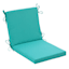 Found & Fable Aqua Canvas Outdoor Hinged Cushion