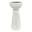 Crosby St. White Marble Pillar Candle Holder, 9.5"
