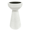 Crosby St. White Marble Pillar Candle Holder, 7.5"