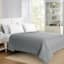 Grey Geometric Pinsonic Quilt, Full/Queen