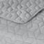 Grey Geometric Pinsonic Quilt, King