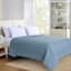 Blue Geometric Pinsonic Quilt, Full/Queen