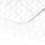 White Geometric Pinsonic Quilt, King