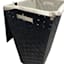 Woven Band Laundry Hamper with Lid & Removable Liner, Black