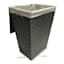 Woven Band Laundry Hamper with Lid & Removable Liner, Dark Grey