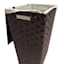 Woven Band Laundry Hamper with Lid & Removable Liner, Espresso