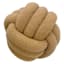 Crosby St. Brown Plush Knot Throw Pillow, 12"