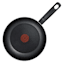T-fal Set of 3 Black Specialty Fry Pans, 8"/9.5" & 11"